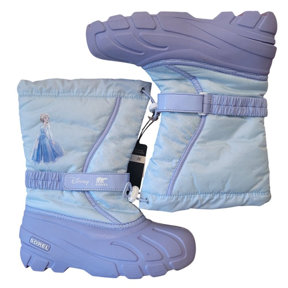 Disney Frozen II Sorel Winter Boots Youth 6 Insulated‎ Waterproof -25 Womens 7